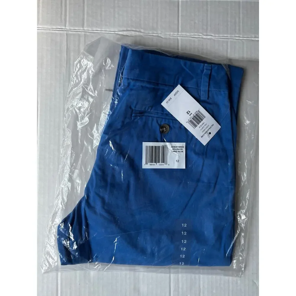 Polo Ralph Lauren Boys Sz 12 Chino Twill Pants Links Blue NWT New Cotton Stretch
